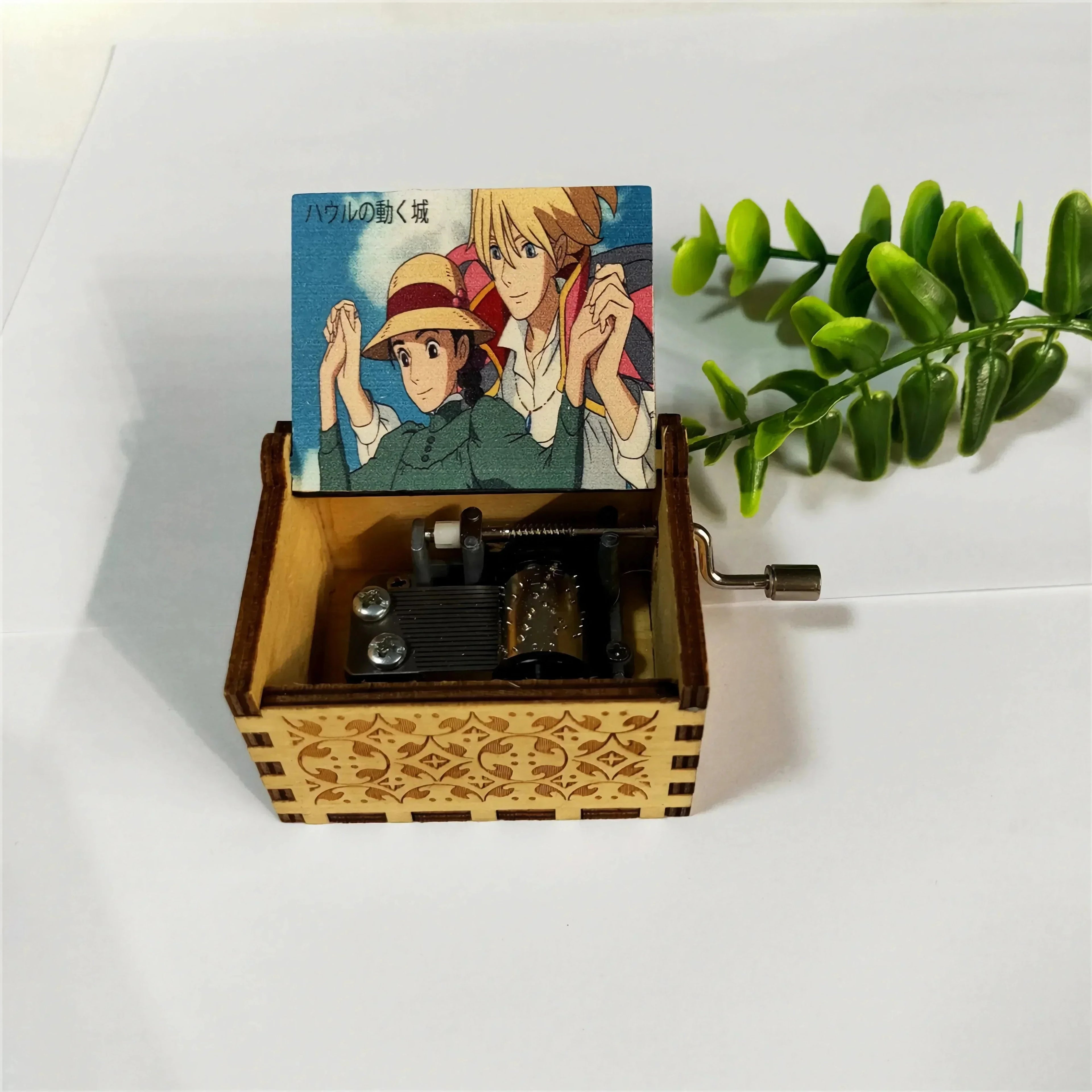 Music Box Anime Theme Music Merry Go Round of Life Wooden Hand Cranked Musical Box New Year Birthday  Mother's Day Gift