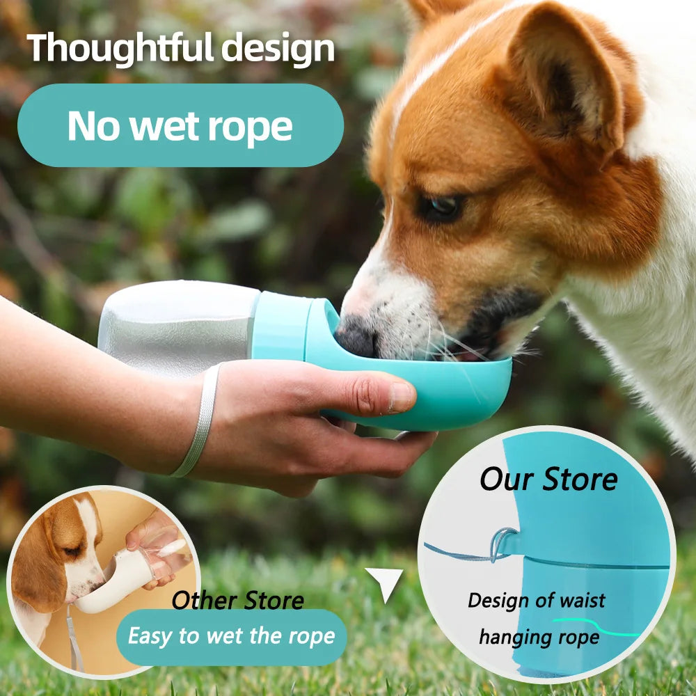 Dog Water Bottle For Pet Dog Cats Feeder Bowls Outdoor Hiking Portable Puppy Drinking Container Golden Retriever Chihuahua Pug
